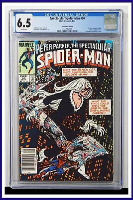 Buy Spectacular Spider-Man #90 CGC Graded 6.5 Marvel 1984 Newsstand Comic Book. • 42.69£