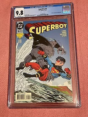 Buy Superboy #9 CGC 9.8 WP, 1st Full App. King Shark, Humberto Ramos Art, D.C. • 76.29£