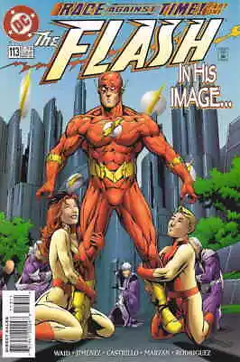 Buy Flash (2nd Series) #113 VF; DC | Mark Waid Race Against Time 1 - We Combine Ship • 3£