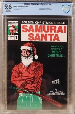 Buy Samurai Santa #1 Solson Christmas Special CBCS 9.6 Wp Key 1st Jim Lee Art ! • 515.44£