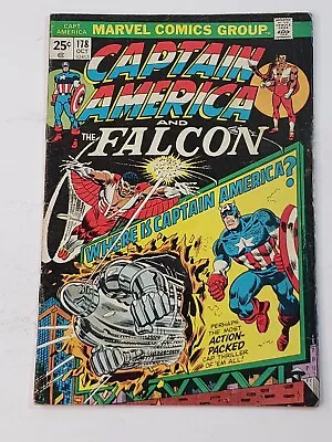 Buy Captain America 178 1st App Roscoe Simons Bronze Age 1974 MVS Intact • 5.60£