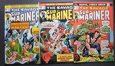 Buy SUB-MARINER Lot Of 3 Comics 70 71 72 Marvel Mid-Grade • 11.93£