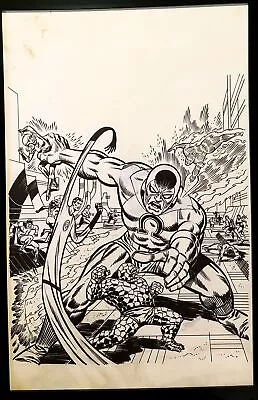 Buy Fantastic Four #132 By Jim Steranko 11x17 FRAMED Original Art Poster Marvel Comi • 47.92£