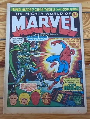 Buy The Mighty World Of Marvel #15 - UK Marvel Comic 13 January 1973. VG+ • 5£