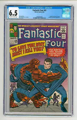 Buy Fantastic Four #42 CGC FN+ 6.5 Wizard Sandman Medusa • 140£
