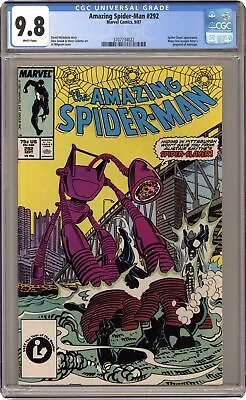 Buy Amazing Spider-Man #292 CGC 9.8 1987 3707734022 • 91.94£
