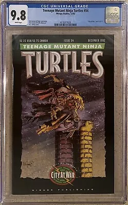 Buy TEENAGE MUTANT NINJA TURTLES #54 (1992) CGC 9.8 RARE Only 25 9.8s On The Census • 181.73£