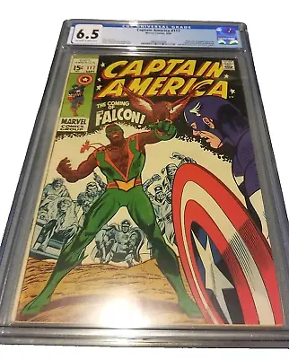 Buy Captain America #117 CGC 6.5 1st Appearance Of Falcon, Marvel, 1969 • 249.42£