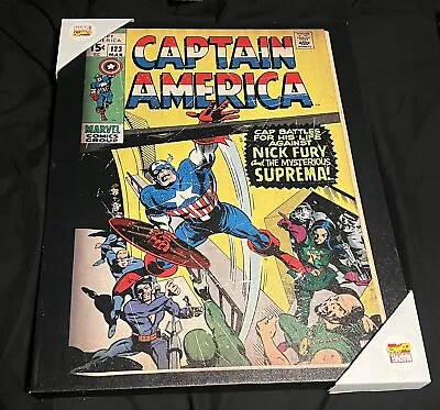 Buy CAPTAIN AMERICA #123 Comic Book Canvas Art Print Wall Décor • 7.68£