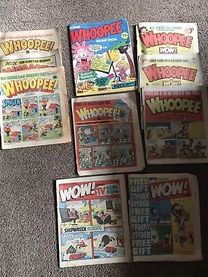 Buy Vintage 1980s Comics 8x Whoopee 2x Wow Comics 1 • 19.99£