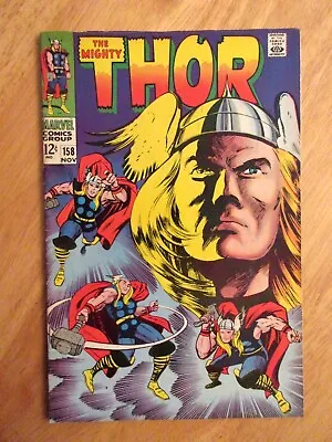 Buy MIGHTY THOR #158 (1968) **Key Iconic Cover!** (VF Beauty!) • 45.80£