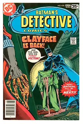 Buy Detective Comics #478 VFN+ 8.5 Batman Vs First Clayface III • 28.50£