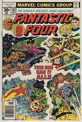 Buy Marvel FANTASTIC FOUR 183 1977  VERY FINE+ • 7.16£