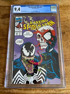 Buy Amazing Spider-man #347 Marvel Comics Cgc 9.4 Venom White Pages Classic Cover • 70.96£
