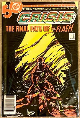 Buy Crisis On Infinite Earths 8 Near-Mint (est 9.2-9.6) DC - Death Of The Flash! • 3£