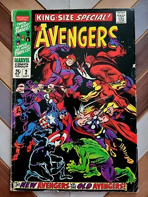 Buy AVENGERS ANNUAL #2 VG (Marvel 1968) New Vs Old Avengers + Scarlet Centurion/KANG • 22.88£