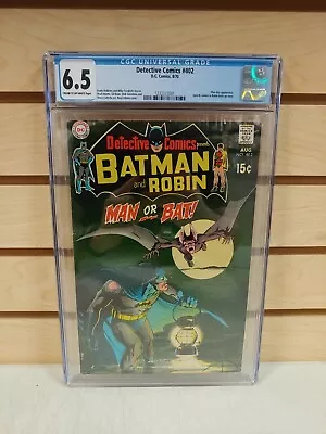Buy Detective Comics #402 CGC 6.5 (DC Comics 1970) Classic Neal Adams Batman Cover • 120.08£