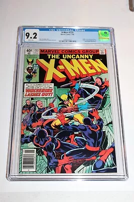 Buy CGC 9.2 White Pages X-Men 133 1980 Newsstand Variant 1st Solo Wolverine Hellfire • 166.02£