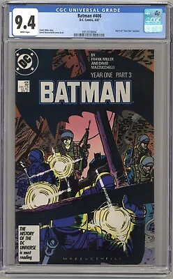 Buy Batman #406 (1987) CGC 9.4 NM - Frank Miller - Part 3 Of  Year One  Storyline • 52.23£