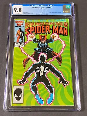 Buy Spectacular Spider-Man #115 1986 CGC 9.8 4201407021 Rich Buckler • 147.05£