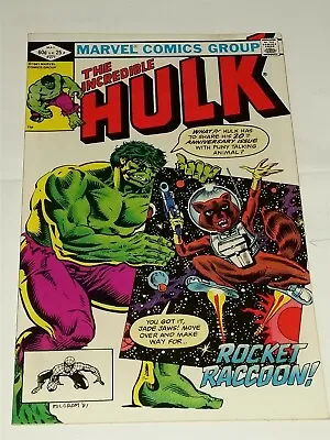 Buy Hulk Incredible #271 Nm (9.4) May 1982 Rocket Racoon Marvel Comics ** • 199.99£