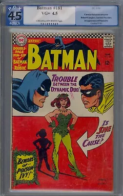Buy Batman #181 Pgx 4.5 1st Poison Ivy • 459.60£