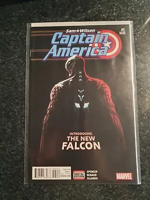 Buy Sam Wilson Captain America 5 Vfn Key 1st New Falcon Cover Rare Variant Cover • 0.99£