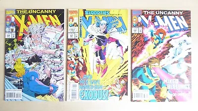 Buy 3 X Comics UNCANNY X-MEN #306 - 308  1993  Marvel Comics VF+ • 8.50£