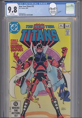 Buy The New Teen Titans #22 CGC 9.8 1982 DC 1st App Black Fire In Cameo Custom Label • 63.21£