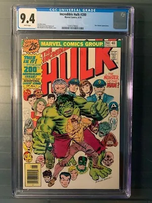 Buy Incredible Hulk #200 CGC 9.4 NM! Classic Anniversary Issue! • 137.96£
