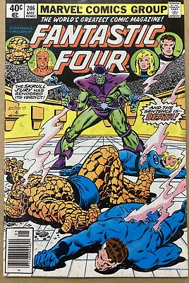 Buy Fantastic Four #206 May 1979 1st Appearance Skrull Empress R’kill Nice Key 🔑 • 16.99£