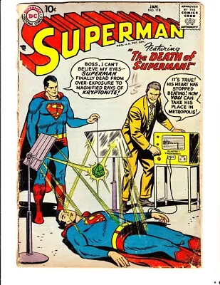 Buy Superman 118 (1958): FREE To Combine- In Fair/Good Condition • 31.96£