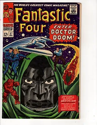 Buy Fantastic Four #57 (Marvel 1966)(THIS BOOK HAS MINOR RESTORATION SEE DESCRIPTION • 48.66£
