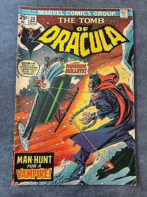 Buy Tomb Of Dracula #20 1974 Marvel Comic Book Key Issue 1st Doctor Sun VG • 7.27£