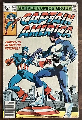 Buy 1980 Marvel Captain America #241 1st Punisher Vs Captain America • 79.05£