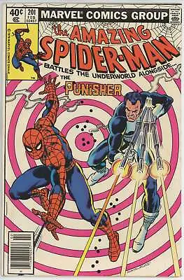 Buy Amazing Spider Man #201 (1963) - 5.5 FN- *Punisher/One For Those Long Gone* • 19.85£