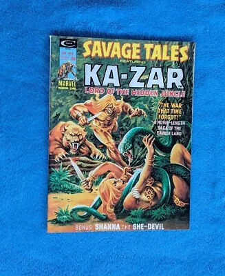 Buy SAVAGE TALES Featuring KA-ZAR Magazine January 1975 Adventure Marvel #8 • 8£