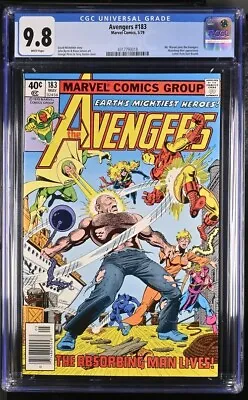 Buy Avengers #183 Cgc 9.8 Ms Marvel Joins George Perez White Pages 3018 • 220.77£