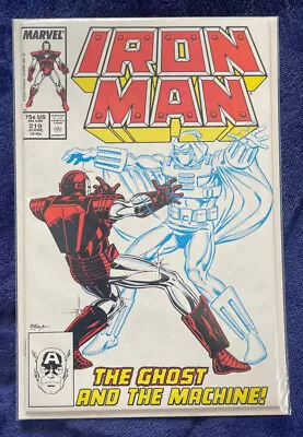 Buy Iron Man #219 | 1st App Of Ghost | Vol 1 1987 | Vintage Comic Book Marvel NM • 23.99£