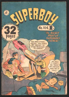 Buy Superboy #104 1950's-The Secret Past Of Superboy's Father -partial Origin-Aus... • 65.86£