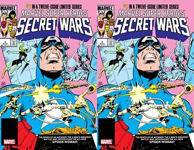 Buy Marvel Super Heroes Secret Wars #7 Facsimile  Regular & Foil Set  07/03 Presale • 10£