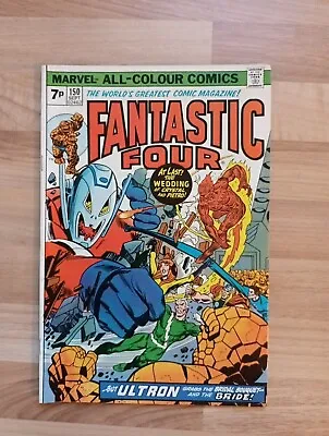 Buy Fantastic Four 150 (1974) Avengers, Inhumans, Ultron App. Wedding • 11.99£