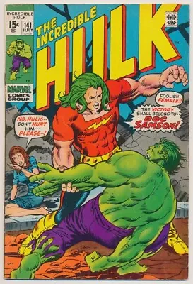 Buy The Incredible Hulk #141 Comic Book - Marvel Comics!  (1971) • 142.25£
