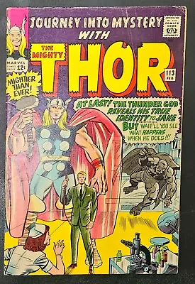 Buy Journey Into Mystery #113 Thor / Loki Origin / Kirby Silver Age (Marvel 1965) • 51.97£