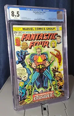 Buy Fantastic Four #164 CGC 8.5 (1975) WP 1st App Frankie Raye 1st BA App Crusader • 63.25£