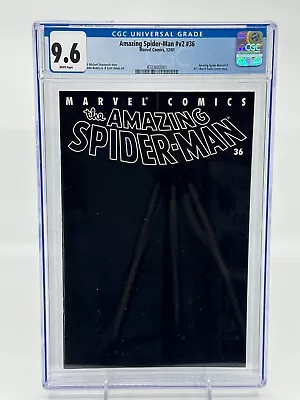 Buy Amazing Spider-Man V2 #36 CGC 9.6 White Pages 9/11 World Trade Center Issue • 71.15£