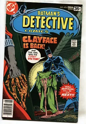 Buy DETECTIVE COMICS #478--1st CLAYFACE (Preston Payne)--Batman--comic Book • 22.97£