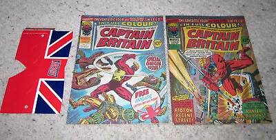 Buy Captain Britain 1 WITH MASK VF & 8 1st Psylocke UK LOT Avengers Xmen • 1,200.62£