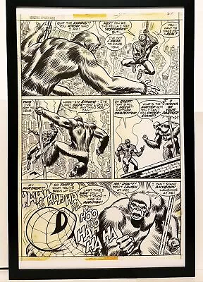 Buy Amazing Spider-Man #110 Pg. 17 John Romita 11x17 FRAMED Original Art Print Marve • 47.92£