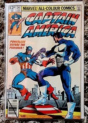 Buy Captain America No. #241 January 1980 Marvel Comics Punisher App. VG/G • 11.95£